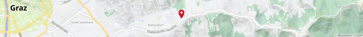Map representation of the location for Rothlauer Apotheke in 8042 Graz-Waltendorf